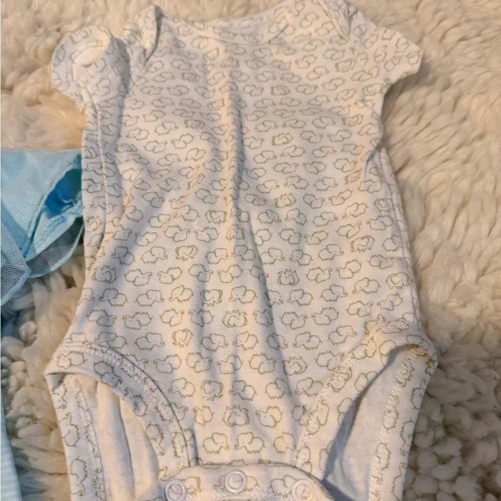 Carter's Light Blue and White Baby Set
